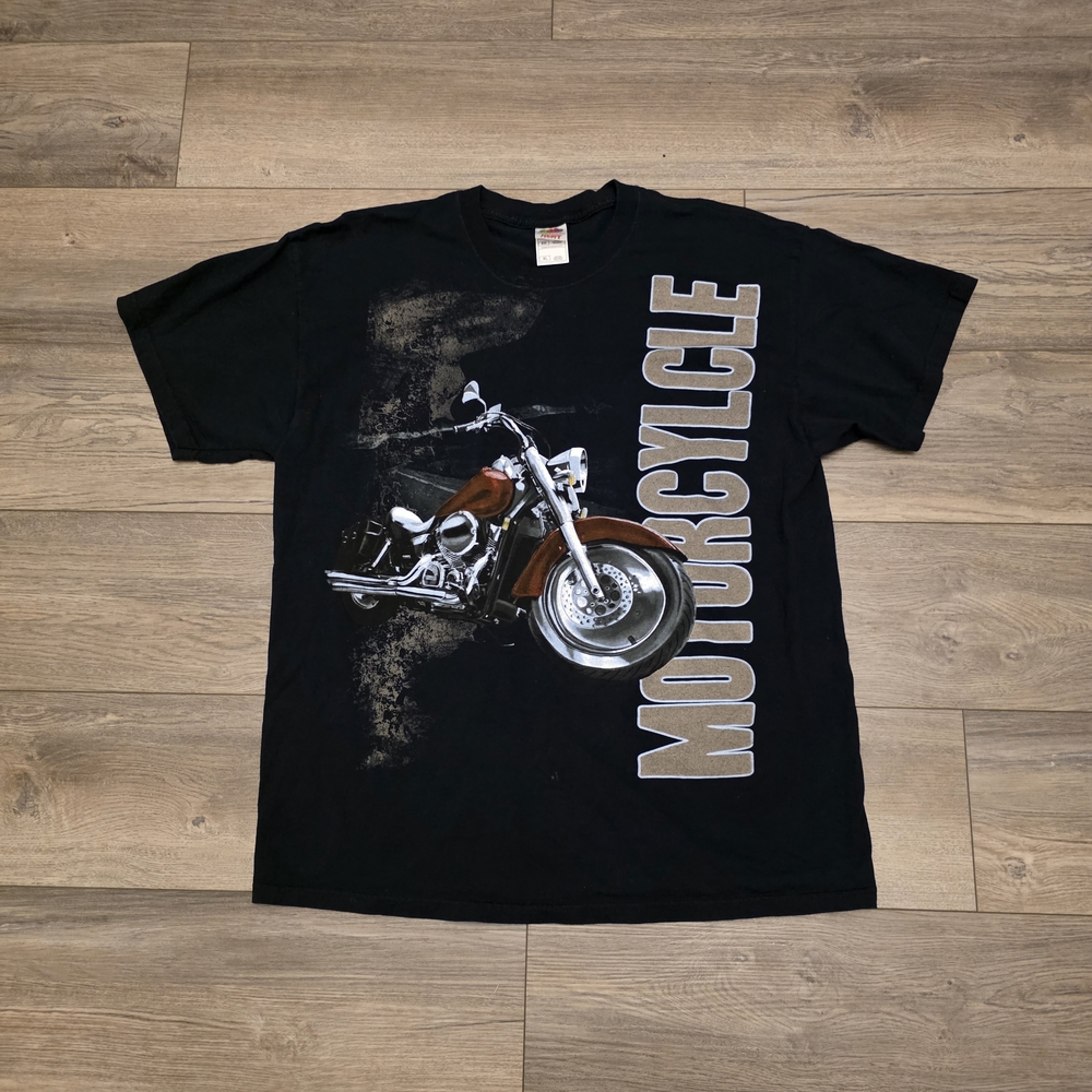 Vtg Motorcycle Shirt Size XL Adult Mens Harley Chopper Biker 90s